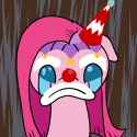 2640204__safe_artist-colon-sodapop200_pinkie+pie_earth+pony_pony_g4_clown_pinkamena+diane+pie_sad_solo.png