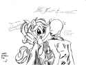 1145631__safe_artist-colon-dereklestrange_oc_oc-colon-anon_oc-colon-pillow+case_human_pegasus_pony_monochrome_ponies+in+earth_traditional+art.jpg
