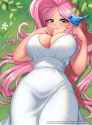 3649988__suggestive_artist-colon-racoonsan_fluttershy_bird_human_g4_adorasexy_big+breasts_breasts_busty+fluttershy_cleavage_clothes_cute_dress_female_flower_gra.jpg