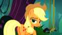 2786345__safe_derpibooru+import_screencap_applejack_earth+pony_pony_season+3_spike+at+your+service_1080p_applebutt_applejack's+hat_bedroom+eyes_butt_.png