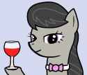 3786165__safe_anonymous+artist_octavia+melody_earth+pony_pony_g4_alcohol_drink_female_glass_looking+at+you_mare_raised+hoof_simple+background_smiling_smiling+at.png