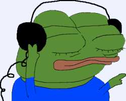 pepe-listening-to-music
