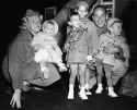 clooney with her husband jose ferrar and the couple&#039;s four children 1959