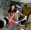 Koichi Working on 1988 Olympics bike