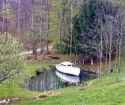 boat in pond