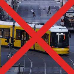 no trams