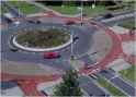 extra-urban integration of bike path with road intersection