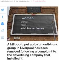 woman billboard