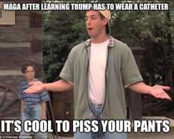 TrumpPissingHimself