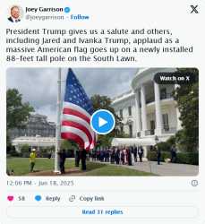 Trump installs pair of 88-foot-tall new flag poles at the White House