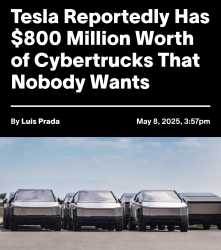 elon musk tesla cybertrucks not selling