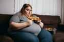 overweight-woman-eating-generate-ai-photo