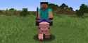 Minecraft-Player-Riding-Pig