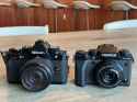 two small cameras