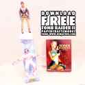 download TR2 Lara vs yeti papercraft a