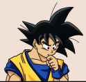 Goku thinking