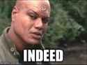 Teal&#039;c Indeed