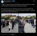 EU foreign ministers honored fallen Ukrainian defenders today in Lviv, visiting the Field of Honour at Lychakiv Cemetery. 09-05-2025, Marking Europe Day