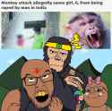 India rape monkey