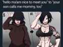 tomboy mommy goth girl abs