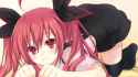 Konachan.com - 164709 blush compile_heart date_a_live game_cg itsuka_kotori red_eyes red_hair sting thighhighs tsunako twintails