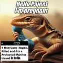 Poo monitor lizard rape