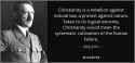 hitler quote on christianity