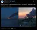 The oil depot at Engels is still burning as of this evening. Overnight it was hit by Ukrainian UAVs 06-06-2025
