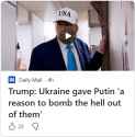 TRUMP KNOW PIGGER OBSTACLE TO PEACE