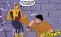 libertarian spiderman having his NAP violated by a cultured thug