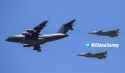 Training of the air part of the Victory Parade over militaristic Japan PLA Air Force Yun-20U tanker aircraft simulate in-flight refueling of Hong-6N strategic bombers, Jian-16 and Jian-20 fighters2
