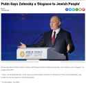 putin - zelensky is disgrace to jewish people