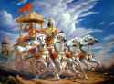 warrior Arjuna in chariot