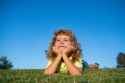 Child watching USAF Jet