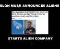 elon musk invents aliens