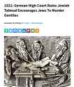 1931-court-rules-talmud-encourages-jews-to-kill-gentiles