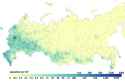 russian population density map 