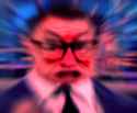 Red angry colbert