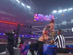 Moxley gets choked and taps out