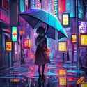 girl-rain-street-anime