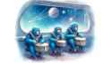 Space Monke Quest fanart AI monke drummers inspace monkeanthem