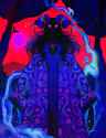 fantasy art psychodelic robe smoke horns demon ghost girl