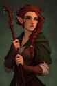 Red hair elf 73 druid