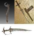 ngulu Congolese execution sword telek Tuareg dagger and Indian chilanum