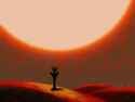 Aku Staring Skyward