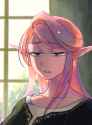Malevus looking at something while disappointed