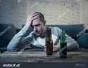 man drinking