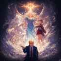 ai trump pearly gates animi girl and peter 2