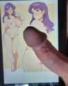 Misato showing off