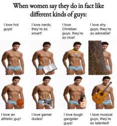 blackpill women love all kinds of men
